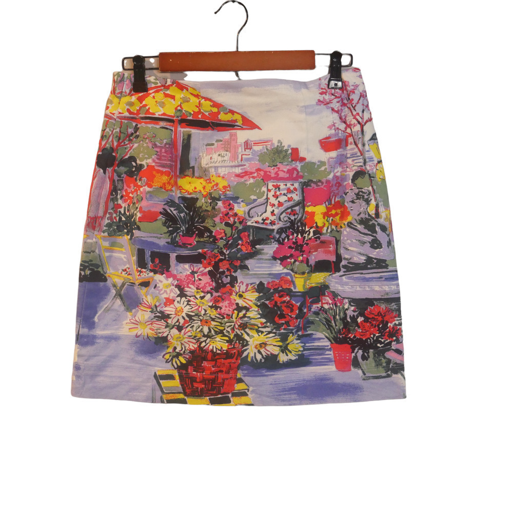 𝅺TALBOTS Scenic Garden Pencil Skirt Size 6 Petite EUC - Picture 5 of 7